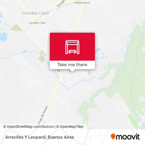 Arrecifes Y Leopardi map