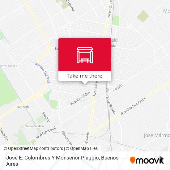 José E. Colombres Y Monseñor Piaggio map
