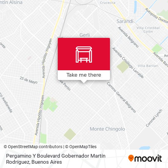 Pergamino Y Boulevard Gobernador Martín Rodríguez map