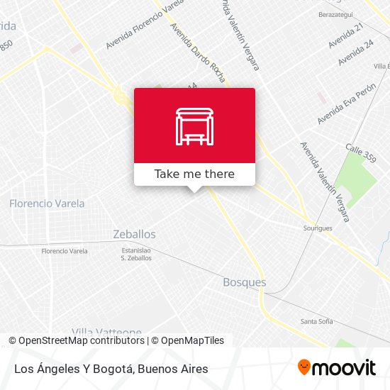 Mapa de Los Ángeles Y Bogotá