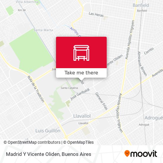 Madrid Y Vicente Oliden map