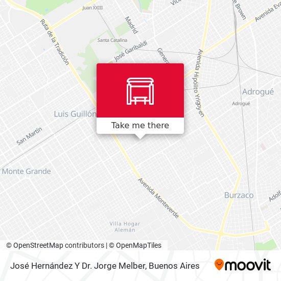 Mapa de José Hernández Y Dr. Jorge Melber