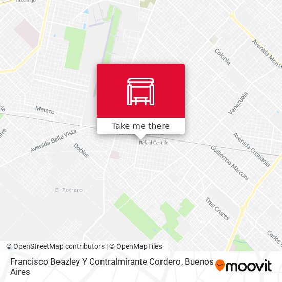 Francisco Beazley Y Contralmirante Cordero map