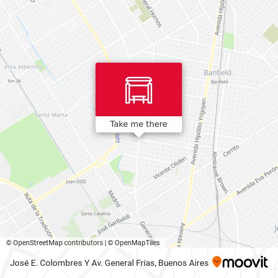 Mapa de José E. Colombres Y Av. General Frías