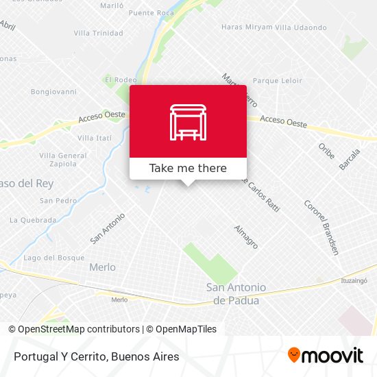 Mapa de Portugal Y Cerrito