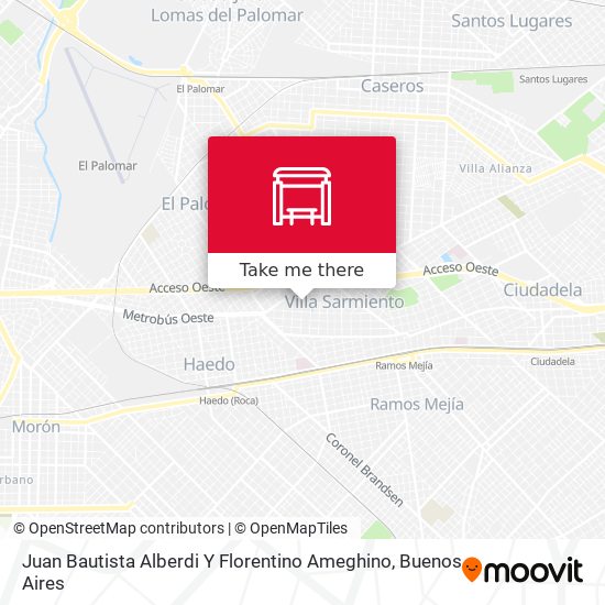 Juan Bautista Alberdi Y Florentino Ameghino map