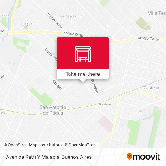 Avenida Ratti Y Malabia map