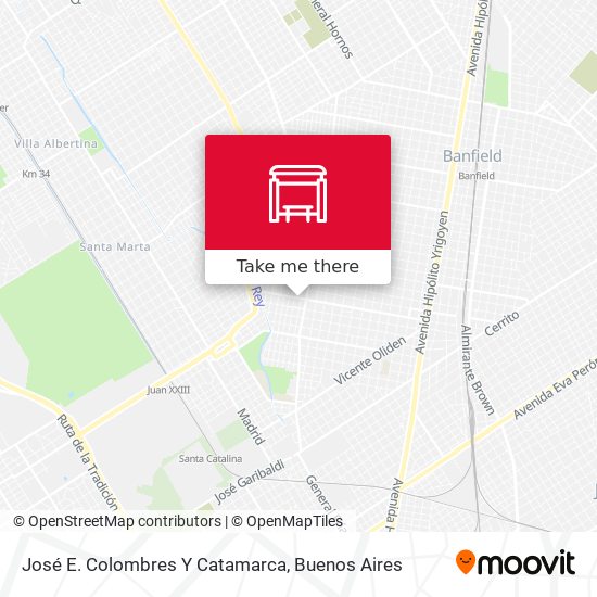 José E. Colombres Y Catamarca map