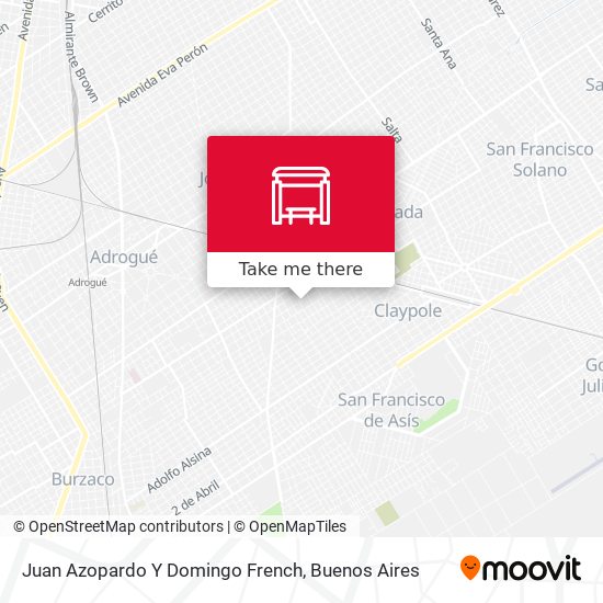 Juan Azopardo Y Domingo French map