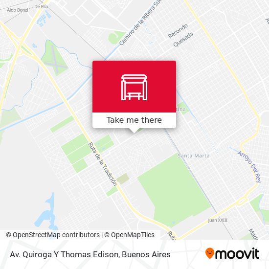 Av. Quiroga Y Thomas Edison map
