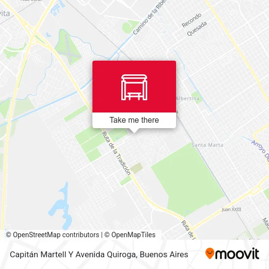 Mapa de Capitán Martell Y Avenida Quiroga