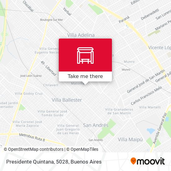 Presidente Quintana, 5028 map
