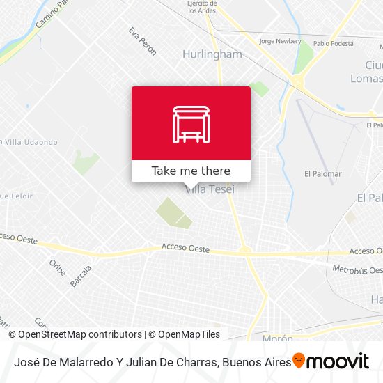 Mapa de José De Malarredo Y Julian De Charras