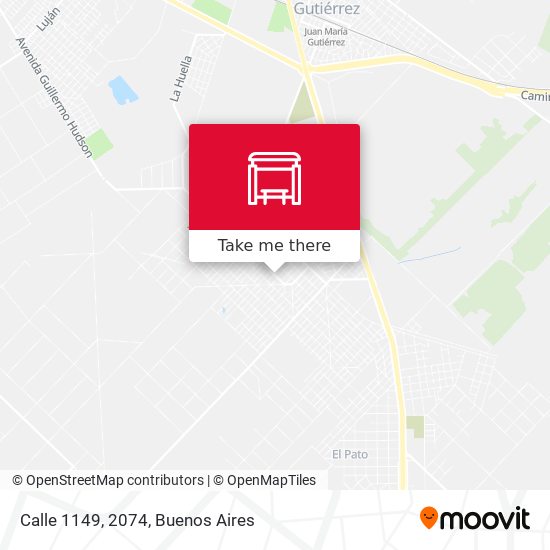 Mapa de Calle 1149, 2074