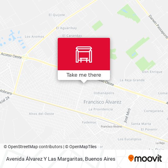 Avenida Álvarez Y Las Margaritas map