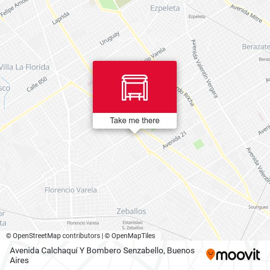 Avenida Calchaquí Y Bombero Senzabello map