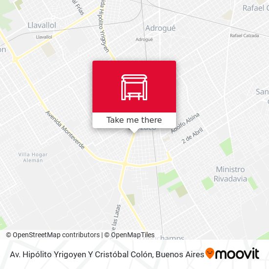 Mapa de Av. Hipólito Yrigoyen Y Cristóbal Colón