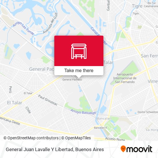 Mapa de General Juan Lavalle Y Libertad