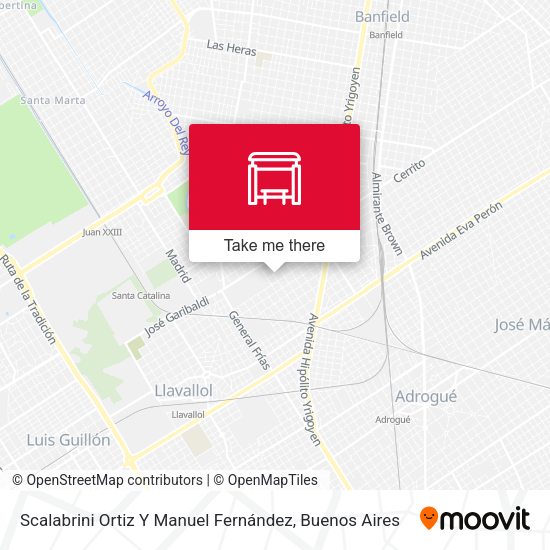 Scalabrini Ortiz Y Manuel Fernández map