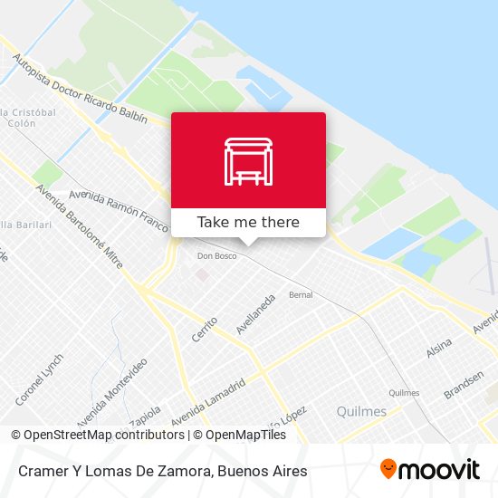 Cramer Y Lomas De Zamora map