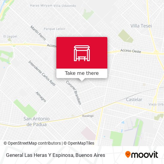 Mapa de General Las Heras Y Espinosa
