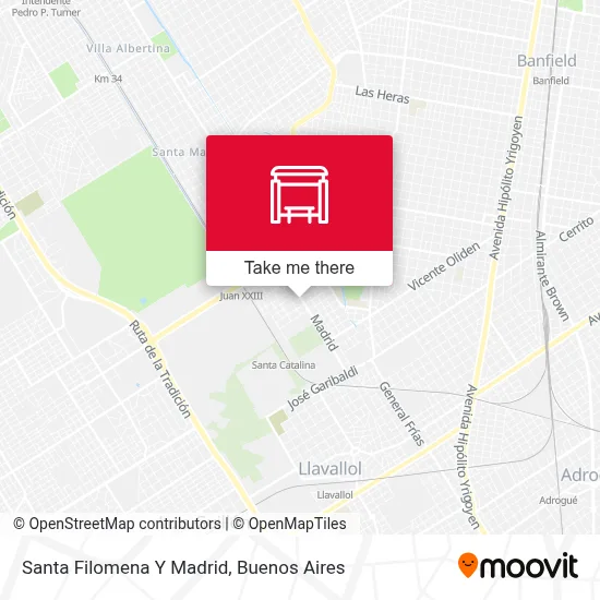 Santa Filomena Y Madrid map