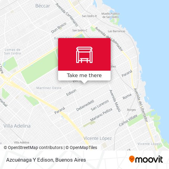 Azcuénaga Y Edison map