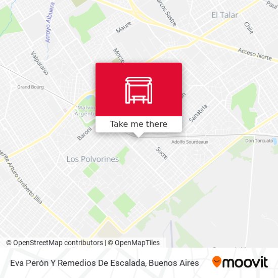 Eva Perón Y Remedios De Escalada map