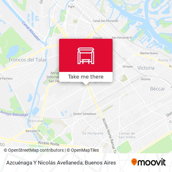 Azcuénaga Y Nicolás Avellaneda map
