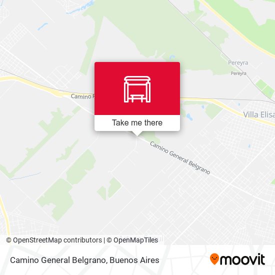 Camino General Belgrano map