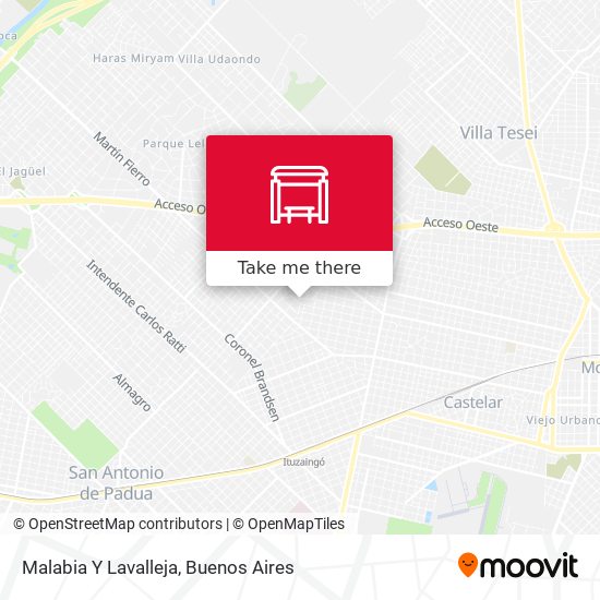 Malabia Y Lavalleja map