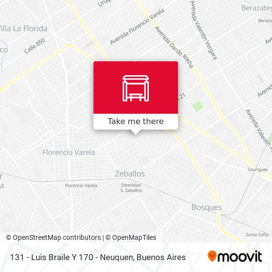 Mapa de 131 - Luis Braile Y 170 - Neuquen