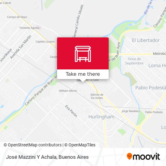 Mapa de José Mazzini Y Achala