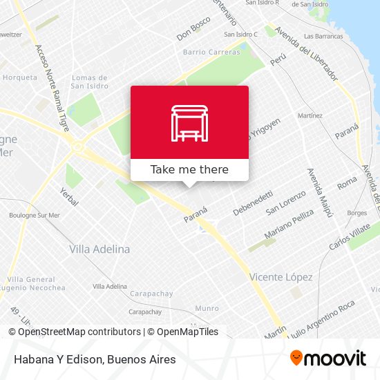 Habana Y Edison map