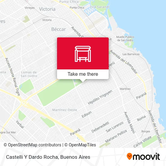 Castelli Y Dardo Rocha map