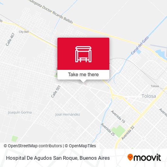 Hospital De Agudos San Roque map