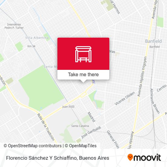 Mapa de Florencio Sánchez Y Schiaffino