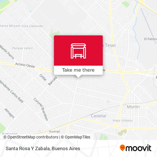 Mapa de Santa Rosa Y Zabala