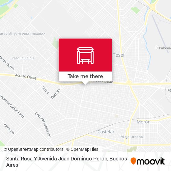 Santa Rosa Y Avenida Juan Domingo Perón map