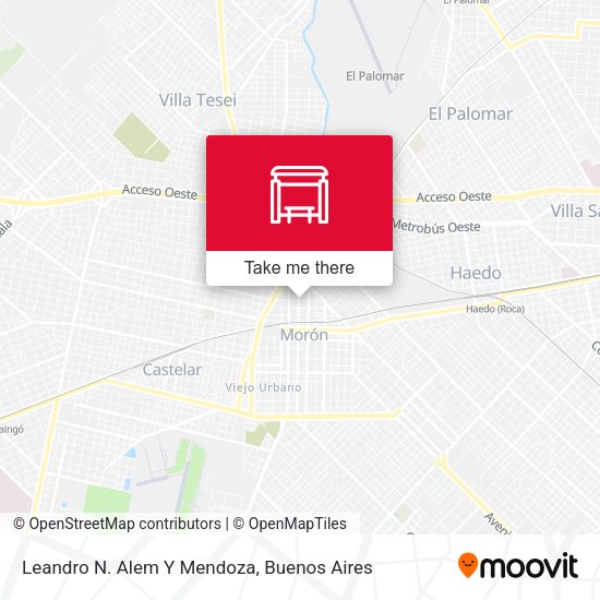 Leandro N. Alem Y Mendoza map