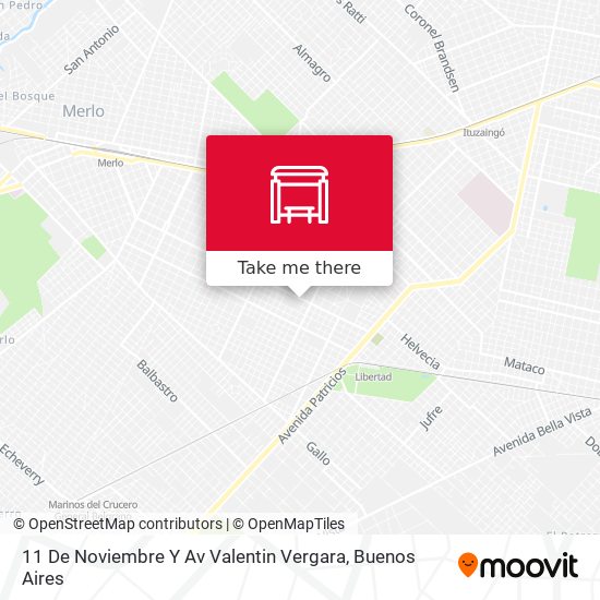 11 De Noviembre Y Av Valentin Vergara map