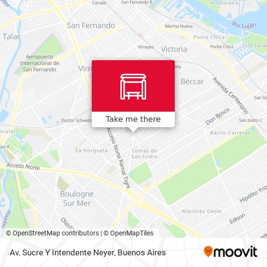 Mapa de Av. Sucre Y Intendente Neyer