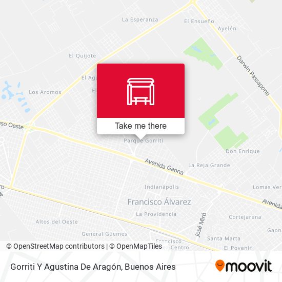 Mapa de Gorriti Y Agustina De Aragón