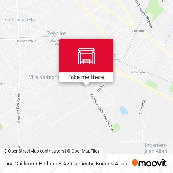 Mapa de Av. Guillermo Hudson Y Av. Cacheuta
