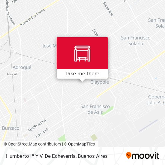 Humberto Iº Y V. De Echeverría map