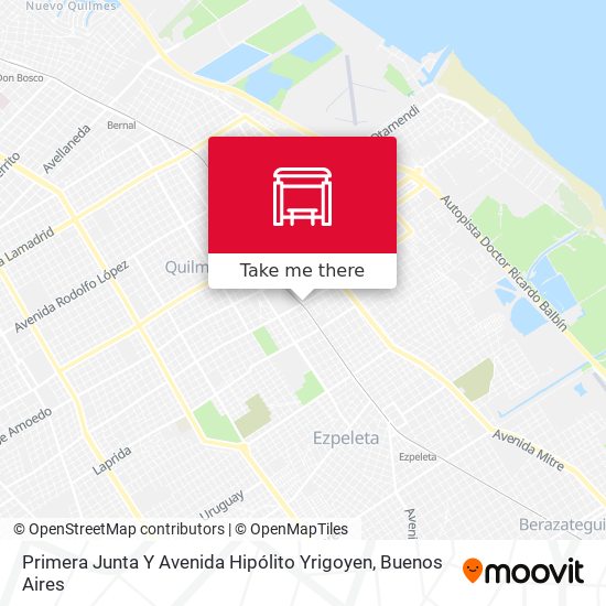 Primera Junta Y Avenida Hipólito Yrigoyen map