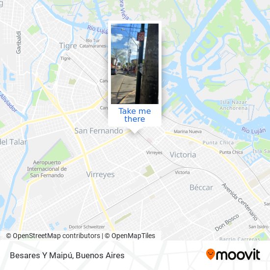 Besares Y Maipú map