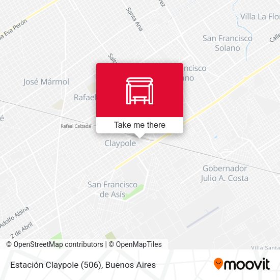 Estación Claypole (506) map