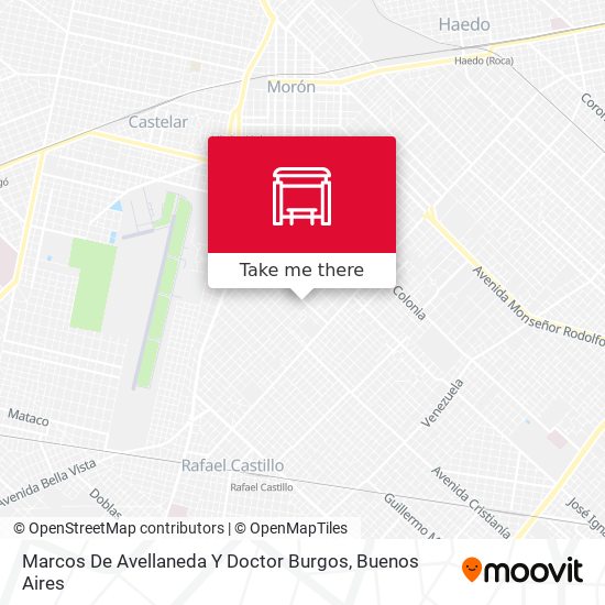 Marcos De Avellaneda Y Doctor Burgos map
