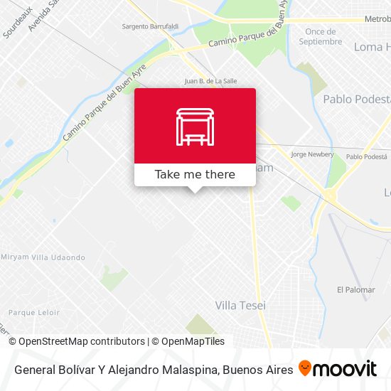 Mapa de General Bolívar Y Alejandro Malaspina